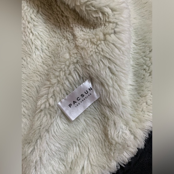 Pacsun Fur Denim Jacket - Picture 6 of 8